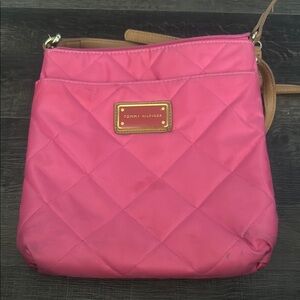 Tommy Hilfiger Pink Quilted Women's Bag